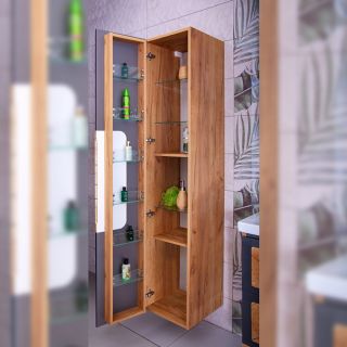 Пенал Бриклаер Форест 4627125414671 35 см дуб золотой/антрацит